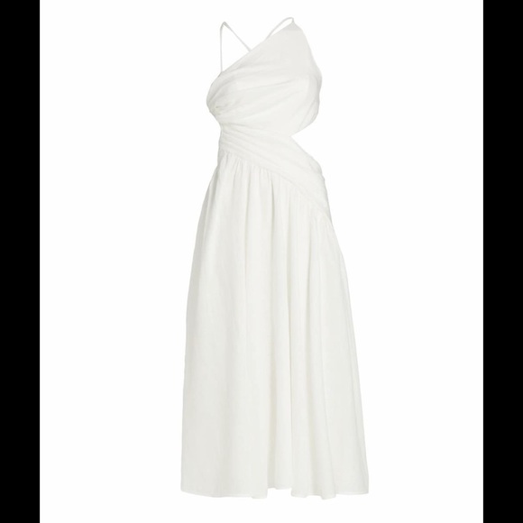 Zimmermann Dresses & Skirts - NWT Zimmermann Ivory Tropicana Asymmetric Open Back Dress $675